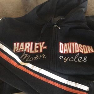 Women’s XL Harley Davidson zip up hoodie
